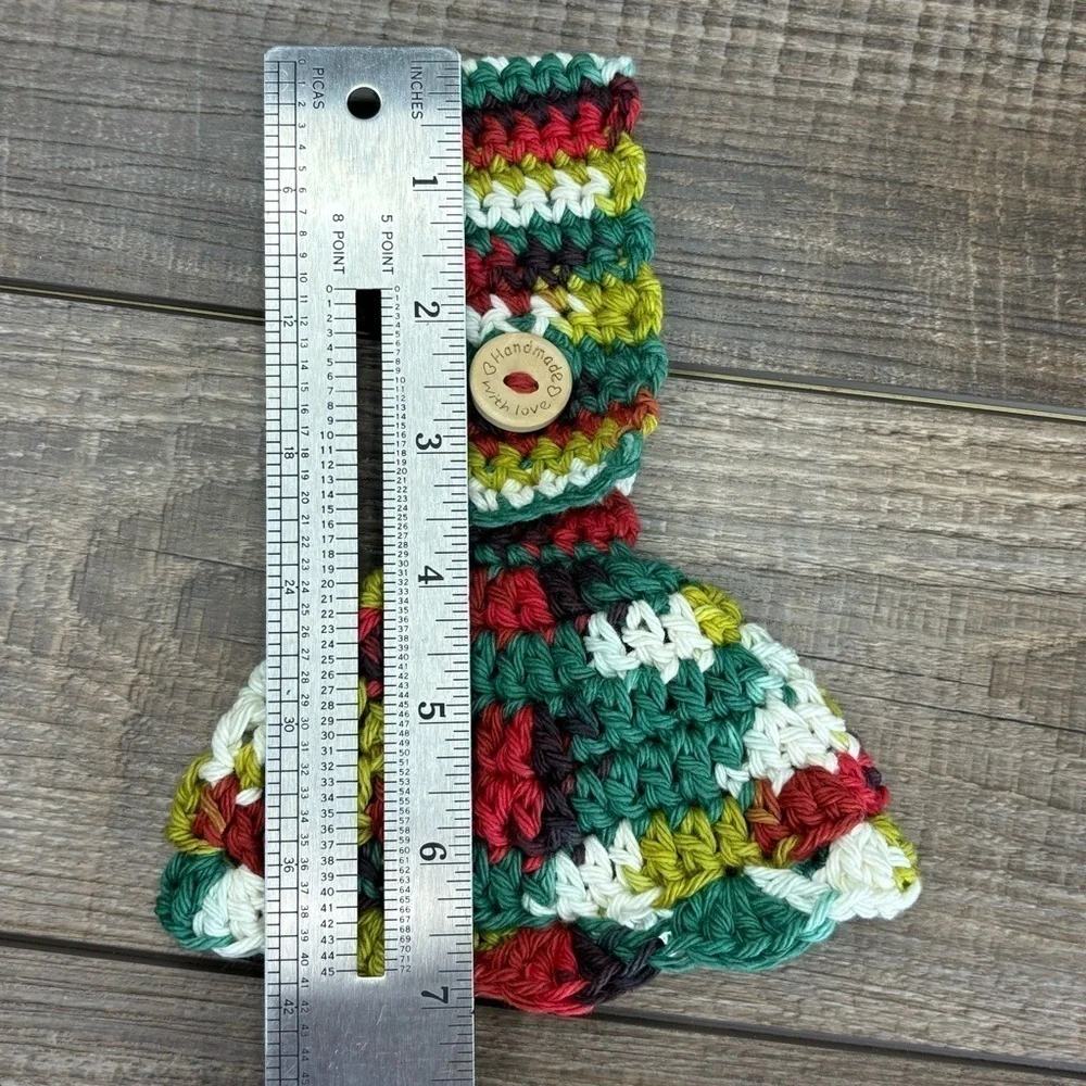 Kitchen Tea‎ Hand Towel Topper Holder Christmas Holiday Cotton Crochet by Seller